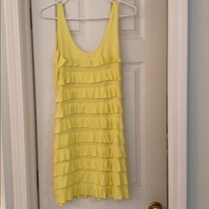 Bright yellow float summer dress. So comfy.